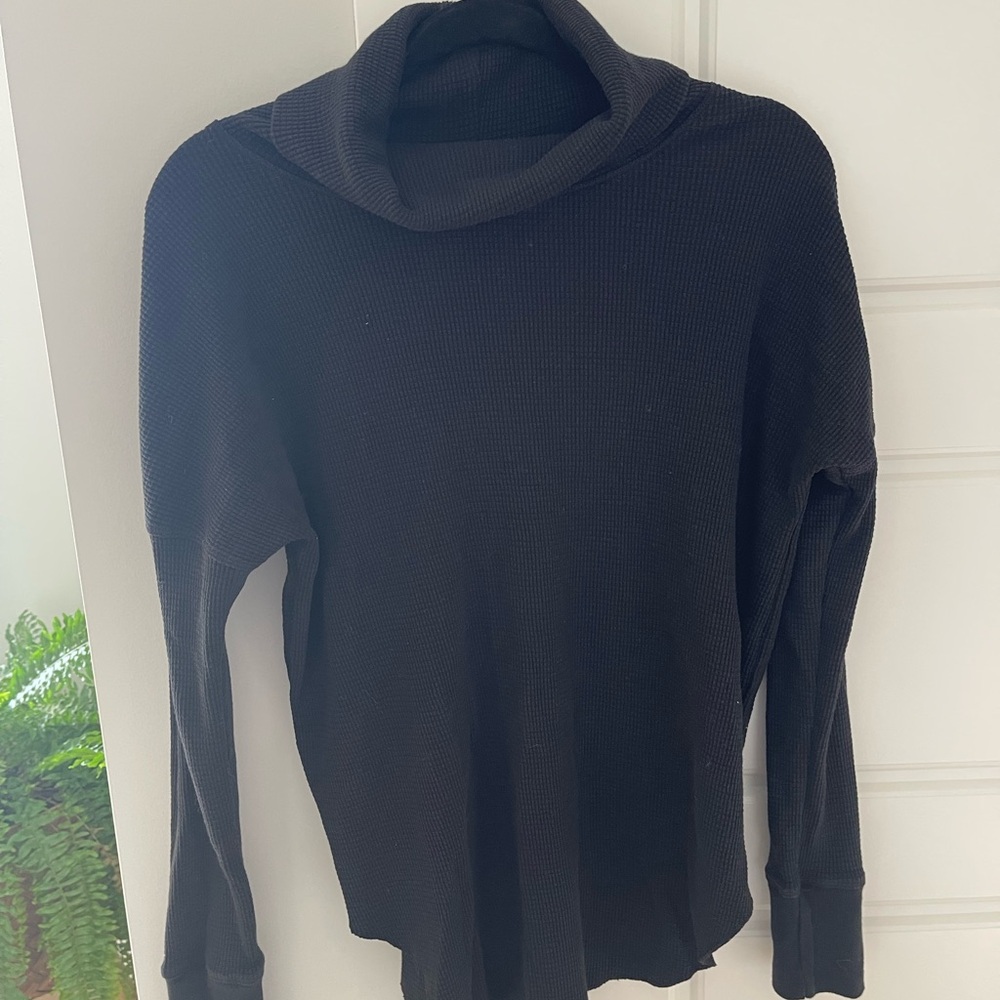 Babaton Waffle Cowl Neck Sweater